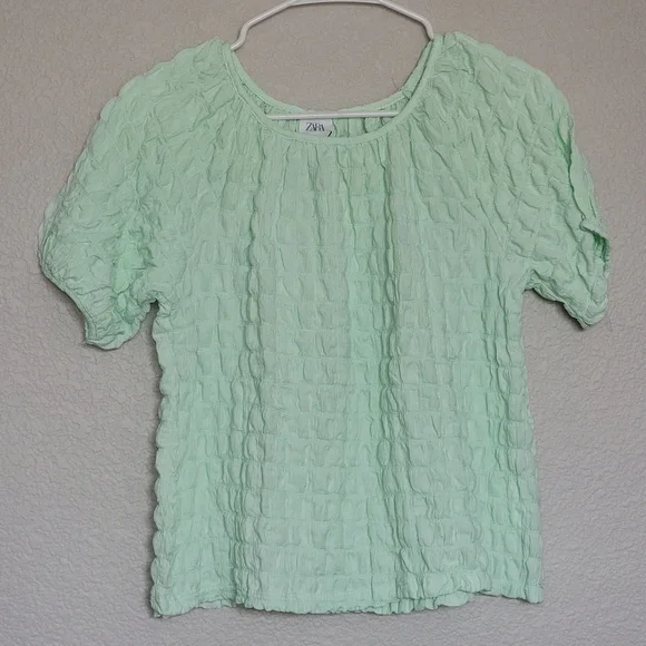 Zara Girls Tops Green Size 13-14 * - Picture 2 of 8